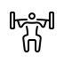 person lifting weights, medium skin tone